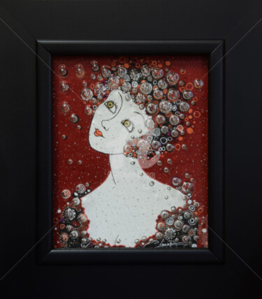 Painting titled "ANAIS ." by Véronique Clanet, Original Artwork, Acrylic