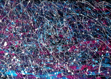 Painting titled "DARK NIGHT OF THE S…" by Antonio Bagia, Original Artwork, Acrylic