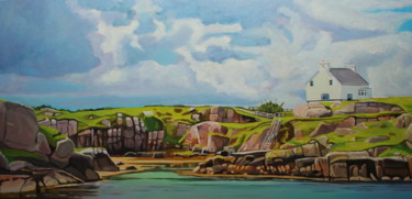 Sailing By Rutland Island, Ireland Ζωγραφική με τίτλο "Sailing By Rutland…" από Emma Cownie, Αυθεντικά έργα τέχνης, Λάδι