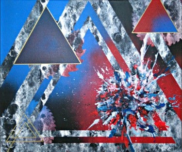 Peinture intitulée "Quantique" par Versus, Œuvre d'art originale, Acrylique