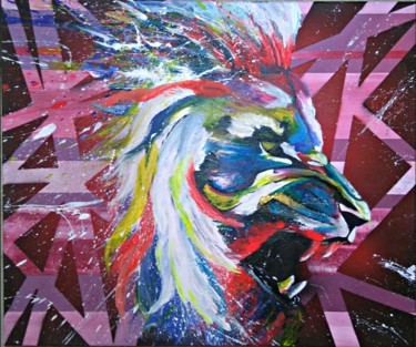 Peinture intitulée "Wild #1" par Versus, Œuvre d'art originale, Acrylique