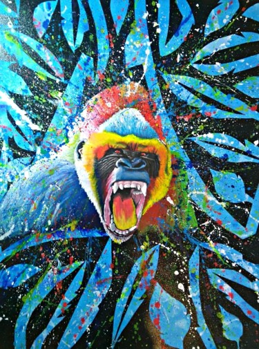 Peinture intitulée "Wild #2" par Versus, Œuvre d'art originale, Acrylique Monté sur artwork_cat.