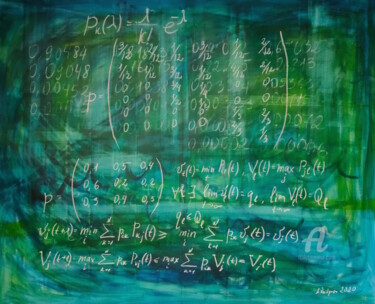 Painting titled "Enigma" by Anastasia Vasilyeva, Original Artwork, Acrylic