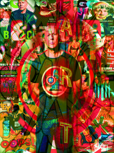 Arte digital titulada "Bruce ART" por Patrice Fligny, Obra de arte original, Pintura Digital