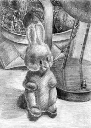 图画 标题为“Still-life with a T…” 由Владимир Абаимов, 原创艺术品, 铅笔