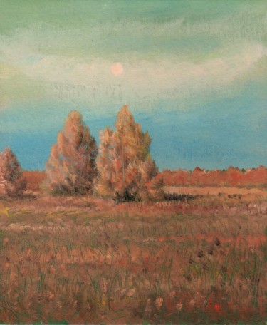 绘画 标题为“Cold September. Хол…” 由Владимир Абаимов, 原创艺术品, 油