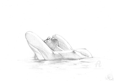 Tranquility Dessin intitulée "Tranquility" par Art De Noé, Œuvre d'art originale, Crayon