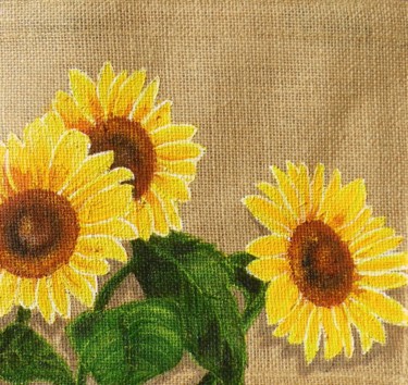 Les Tournesols Design intitulée "Les Tournesols" par Nora Leynadier, Œuvre d'art originale, Accessoires