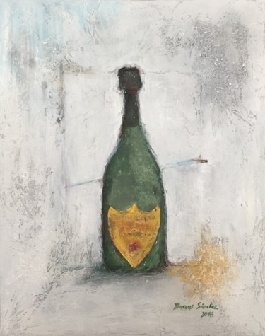 Peinture intitulée "dom perignon" par Marcos Sánchez, Œuvre d'art originale, Acrylique