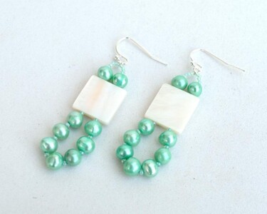 设计 标题为“Fresh loops earring…” 由Irena Zelickman, 原创艺术品, 首饰
