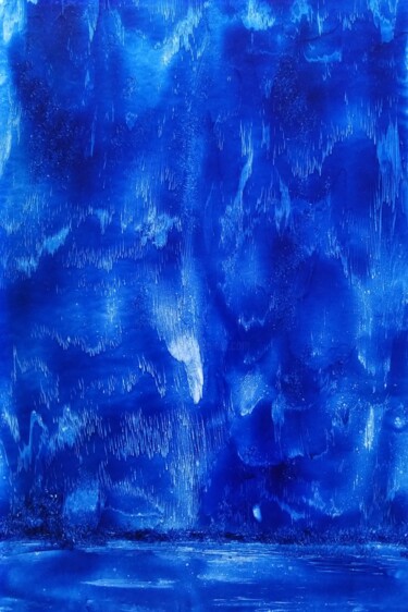 Peinture intitulée "Comète" par Véronique Lenfant, Œuvre d'art originale, Huile