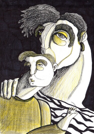 图画 标题为“Like mother, like s…” 由Anna Reshetnikova, 原创艺术品, 铅笔