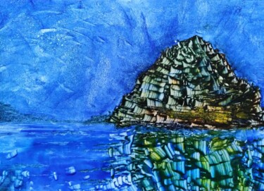 Peinture intitulée "De java à Houlgate" par Véronique Lenfant, Œuvre d'art originale, Huile