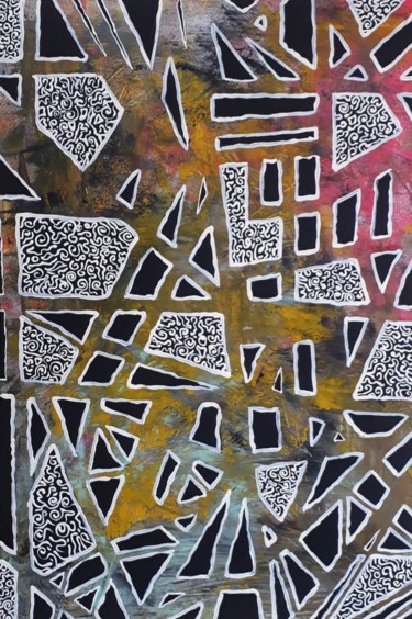Pintura intitulada "Abstrato" por Rayza Ribeiro, Obras de arte originais, Acrílico