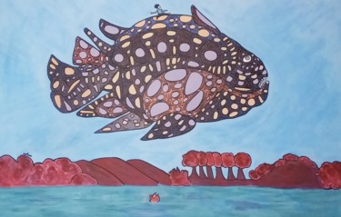 Peinture intitulée "Envolée lyrique" par Aorlius, Œuvre d'art originale, Acrylique