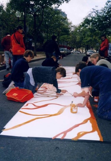 Peinture intitulée "Les confluences" par Zampo, Œuvre d'art originale
