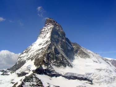Arts numériques intitulée "Matterhorn" par Pierre-André Doriot, Œuvre d'art originale, Travail numérique 2D Monté sur Alumin…