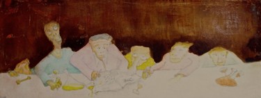 Malerei mit dem Titel "WIFI Bar" von Gerrit Gerard Visser, Original-Kunstwerk, Acryl Auf Holzplatte montiert
