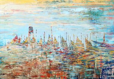 Peinture intitulée "marea" par Maurizio Cavicchiola, Œuvre d'art originale, Huile