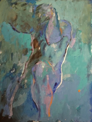 绘画 标题为“Apparition,,” 由Pierre Pentchev, 原创艺术品, 水粉