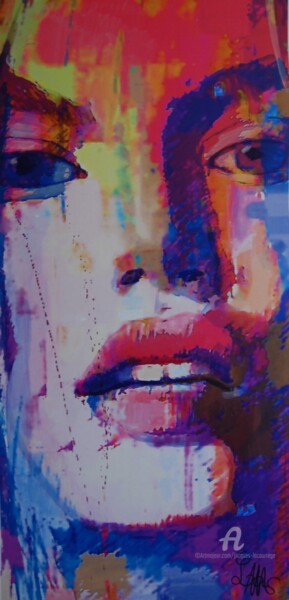 Peinture intitulée "Sensualité" par Jacques Lacourrege, Œuvre d'art originale, Acrylique