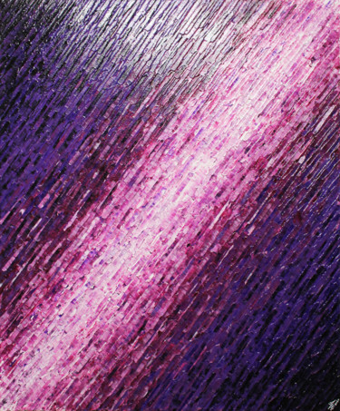 Texture couteau blanc violette Schilderij getiteld "Texture couteau bla…" door Jonathan Pradillon, Origineel Kunstwerk, Acryl Gemonteerd op Frame voor hout…