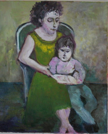 Dominique Peinture intitulée "Dominique" par Marie-Rose Blattner, Œuvre d'art originale, Huile