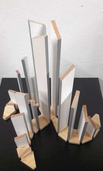 Escultura intitulada "Vibratio #13" por Alberto Simões De Almeida, Obras de arte originais, Madeira