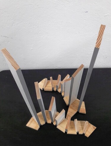 "Vibratio #14" başlıklı Heykel Alberto Simões De Almeida tarafından, Orijinal sanat, Ahşap