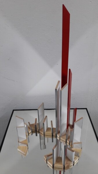 "Vibratio #15" başlıklı Heykel Alberto Simões De Almeida tarafından, Orijinal sanat, Ahşap