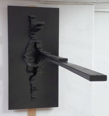 "Vibratio #18" başlıklı Heykel Alberto Simões De Almeida tarafından, Orijinal sanat, Ahşap