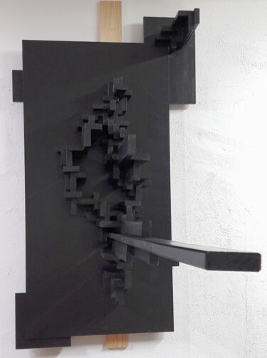 "Vibratio #20" başlıklı Heykel Alberto Simões De Almeida tarafından, Orijinal sanat, Ahşap