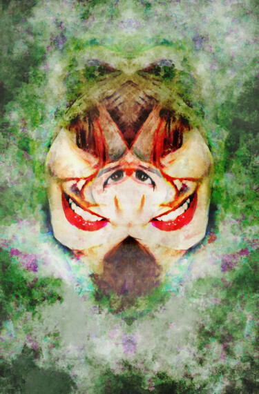 Digital Arts titled "Mirrored Wife" by Cory Foss, Original Artwork, Digital Painting