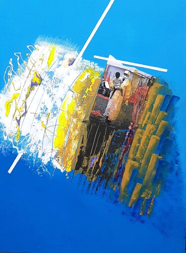 绘画 标题为“Tracce arcaiche##2” 由Giovanni Primo Greco, 原创艺术品, 搪瓷
