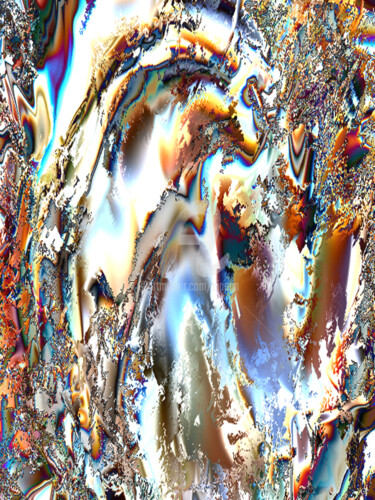 数字艺术 标题为“monstre des glaces” 由Cj Perin, 原创艺术品, 数字油画
