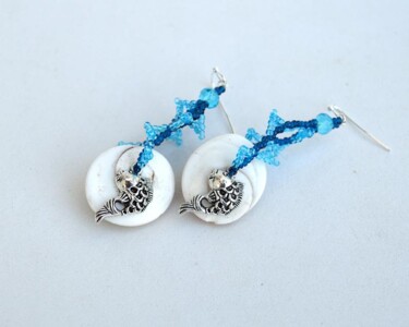 设计 标题为“Sea ripple earrings…” 由Irena Zelickman, 原创艺术品, 首饰