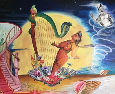 Temptation 绘画 标题为“Temptation” 由Bob Ivens, 原创艺术品, 油