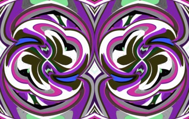 Digital Arts titled "Blossoming Stars" by Peter Jalesh, Original Artwork, Digital Painting