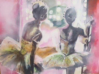 Peinture intitulée "Rats des plateaux" par Véroniq'S, Œuvre d'art originale, Huile