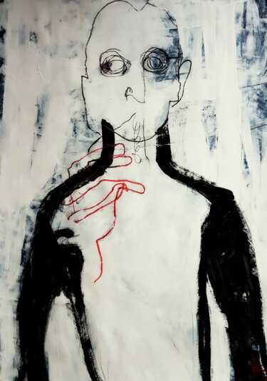 图画 标题为“Drawing 09” 由Barbara Kroll, 原创艺术品, 丙烯
