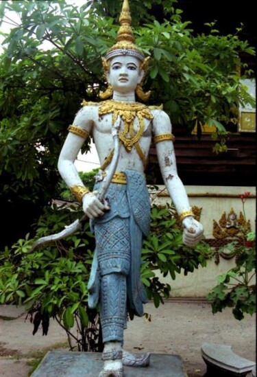 Photographie intitulée "boudha temple venti…" par Denis Jeanson, Œuvre d'art originale