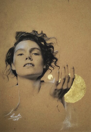 Dibujo titulada "will" por Alexandra Astapova, Obra de arte original, Carbón