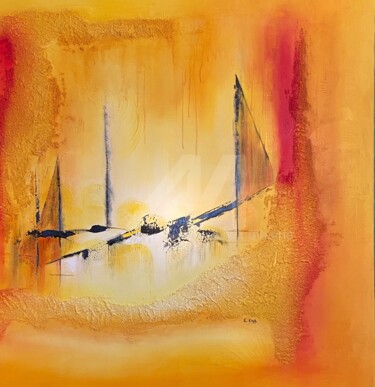 Peinture intitulée "Twoworld" par Isabelle Laurent, Œuvre d'art originale, Acrylique