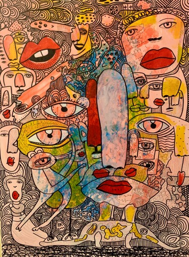 绘画 标题为“Reintegration into…” 由Pavel Kuragin, 原创艺术品, 丙烯