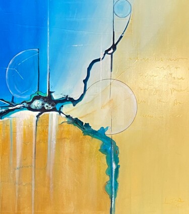 Peinture intitulée "Macrocosme" par Isabelle Laurent, Œuvre d'art originale, Acrylique