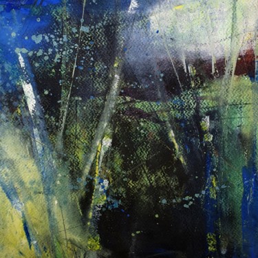 Peinture intitulée "Forêt" par Michele Quence, Œuvre d'art originale, Aquarelle