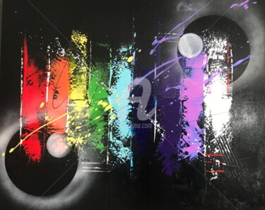 L’âme light Peinture intitulée "L’âme light" par Isabelle Laurent, Œuvre d'art originale, Acrylique