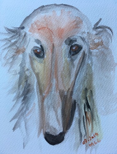 Pintura titulada "Gaby" por Murielle Lucie Clément, Obra de arte original, Acuarela