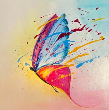 Peinture intitulée "Fugace" par Isabelle Laurent, Œuvre d'art originale, Acrylique