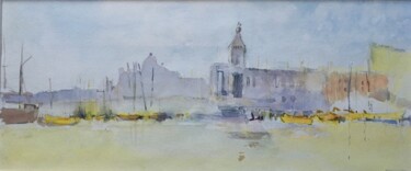 Peinture intitulée "Le Duomo" par Françoise Augustine, Œuvre d'art originale, Aquarelle